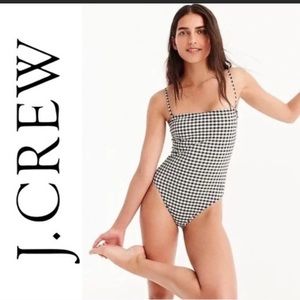 Jcrew checker one piece bathing suit
